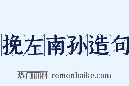 挽左南孙造句是什么意思的图片